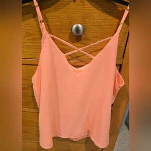 🧡 Japna Light Coral Strappy Camisole, Worn Once, S